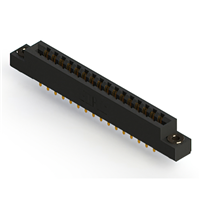 32 Position Female Connector Non Specified - Dual Edge Gold 0.156" (3.96mm) Black