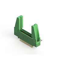 24 Position Femelle Connecteur Non spécifié - double bord Or 0,100 po (2,54mm) Vert