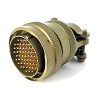 55 Position Circular Connector Plug, Male Pins Solder