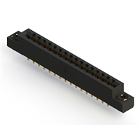 32 Position Female Connector Non Specified - Dual Edge Gold 0.156" (3.96mm) Black