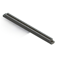 84 Position Female Connector Non Specified - Dual Edge Gold 0.156" (3.96mm) Black