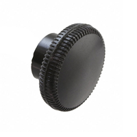 旋鈕型、直式 旋鈕 軸搭配 無指示器 熱固性聚酯 黑色