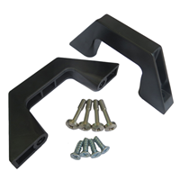 Instrumentenverstärker Griffe ABS/Polycarbonat Schraublöcher, Rückseite zu Vorderseite