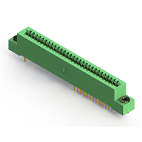 58 positionen Buchse Steckverbinder Nicht angegeben - Doppelkante Gold 0,100" (2,54mm) Grün