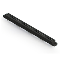 82 Position Female Connector Non Specified - Dual Edge Tin 0.156" (3.96mm) Black