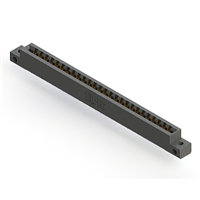 52 Position Female Connector Non Specified - Dual Edge Gold 0.156" (3.96mm) Black