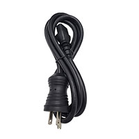 3.00' (914.4mm) Power Cord Black NEMA 5-15P To IEC 320-C13 SJT