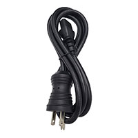 10.00' (3.05m) Power Cord Black NEMA 5-15P To IEC 320-C13 SJT
