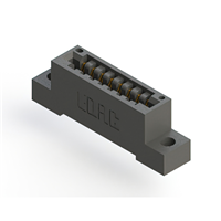 8 positionen Buchse Steckverbinder Nicht angegeben - Einzelkante Gold 0,125" (3,18mm) Schwarz