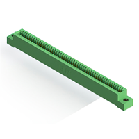 53 Position Femelle Connecteur Non spécifié, bord unique Or 0,100 po (2,54mm) Vert