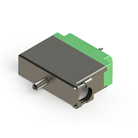 56 Position Housing for Non-Gendered Contacts Connector Green Free Hanging (In-Line) Rack and Panel