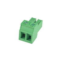2 Position Terminal Block Plug, Female Sockets 0.300" (7.62mm) Free Hanging (In-Line)