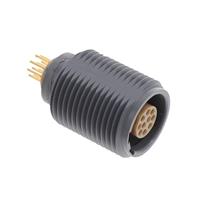 10 针位圆形连接器 插座，母型插口 焊接