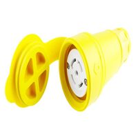 Steckverbinder für die Stromversorgung Buchse, Flanschdose NEMA L21-30R Frei hängend