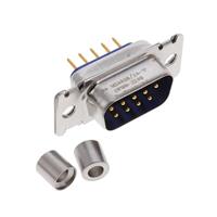 9 Position D-Sub Plug, Male Pins Connector