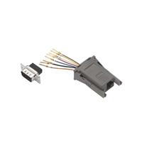 Adapter Connector D-Sub, 9 Pin Male To Modular, Female Jack, 8p8c (RJ45) Gray