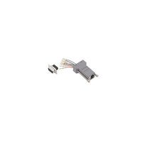 Adapter Connector D-Sub, 9 Pin Female To Modular, Female Jack, 8p8c (RJ45) Gray