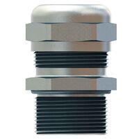 Cable Gland Brass, Nickel Plated PG7 Silver