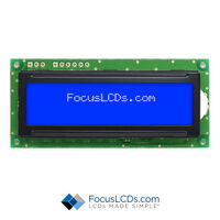 Character Display Module Transmissive 5 x 8 Dots STN - Super-Twisted Nematic LED - White 80.00mm x 36.00mm x 13.50mm