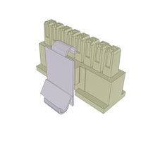 8 Rectangular Connectors - Housings Receptacle White 0.100" (2.54mm)