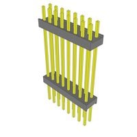 16 Position Header Spacer Connector 0.100" (2.54mm) Gold Through Hole