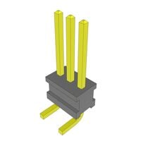 针座连接器 表面贴装型 3 位置 0.050"（1.27mm）