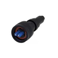 Fiber Optic Receptacle Connector LC Duplex Blue
