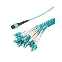Cable Fiber Optic MPO To LC (24) 50/125 9.8' (3.0m)