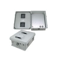 Enclosure Fiberglass/Polyester Light Gray Hinged Door 13.300" L x 11.300" W (337.82mm x 287.02mm) X 6.300" (160.02mm)