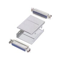 Adapter Connector D-Sub, 25 Pin Female To D-Sub, 25 Pin Female Free Hanging (In-Line)