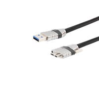 USB 5Gbps (USB 3.0, USB 3.x Gen 1, Superspeed) Cable A Male to Micro B Male 3.28' (1.00m) Shielded
