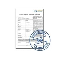 Specialized Calibration Certificate for use with