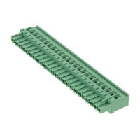 24 Position Terminal Block Plug, Female Sockets 0.200" (5.08mm) 90° Free Hanging (In-Line)