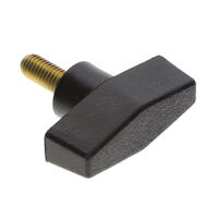 平滑型 旋鈕 軸搭配 無指示器 熱塑塑膠 黑色