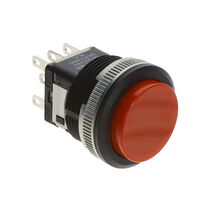 按鈕開關 DPDT 標準 正面安裝式面板安裝