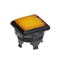 Configurable Switch Body Pushbutton, Square Illuminated - Yellow