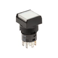 按钮开关 DPDT 标准，发光式 前面板安装