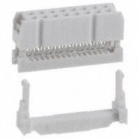 16 Position Rectangular Socket Connector IDC Tin
