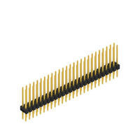 Steckverbinder, Steckleiste Durchkontaktierung 52 positionen 0,100" (2,54mm)