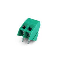 2 Position Wire to Board Terminal Block 35° (145°) Angle with Board 0.200" (5.08mm) Through Hole