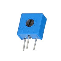 5 kOhms 0.5W, 1/2W PC Pins Through Hole Trimmer Potentiometer Cermet 1.0 Turn Side Adjustment