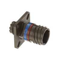 6 Position Circular Connector Receptacle Housing Panel Mount