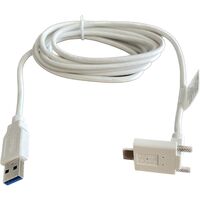 USB 5Gbps (USB 3.0, USB 3.x Gen 1, Superspeed) Cable A Male to C Male, Down Angle 9.84' (3.00m) Shielded