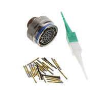 22 Position Circular Connector Plug, Female Sockets Crimp