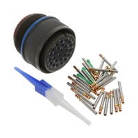 26 Position Circular Connector Plug, Female Sockets Crimp