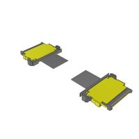 20 Positionen Stecker an Stecker Blau Geschirmt