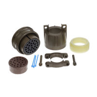 26 Position Circular Connector Plug, Female Sockets Solder Cup