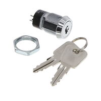 Keylock Switch 1 Position SPDT 4A (AC) 125 V AC DC Panel Mount