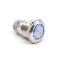 Pushbutton Switch SPDT Anti-Vandal, Illuminated Panel Mount, Front