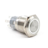 Pushbutton Switch SPDT Anti-Vandal, Illuminated Panel Mount, Front